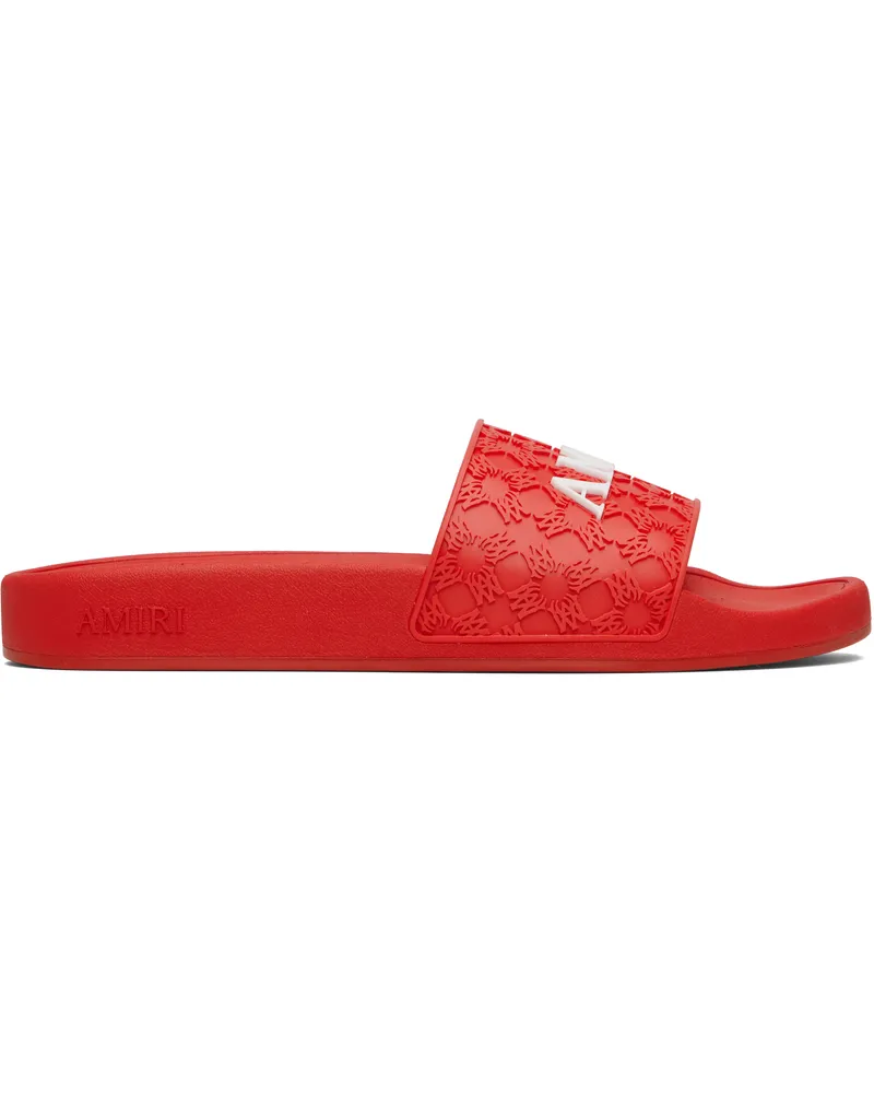 Amiri Red MA Quad Pool Slides True