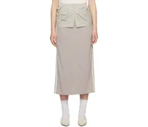 Green Military Wrap Miniskirt