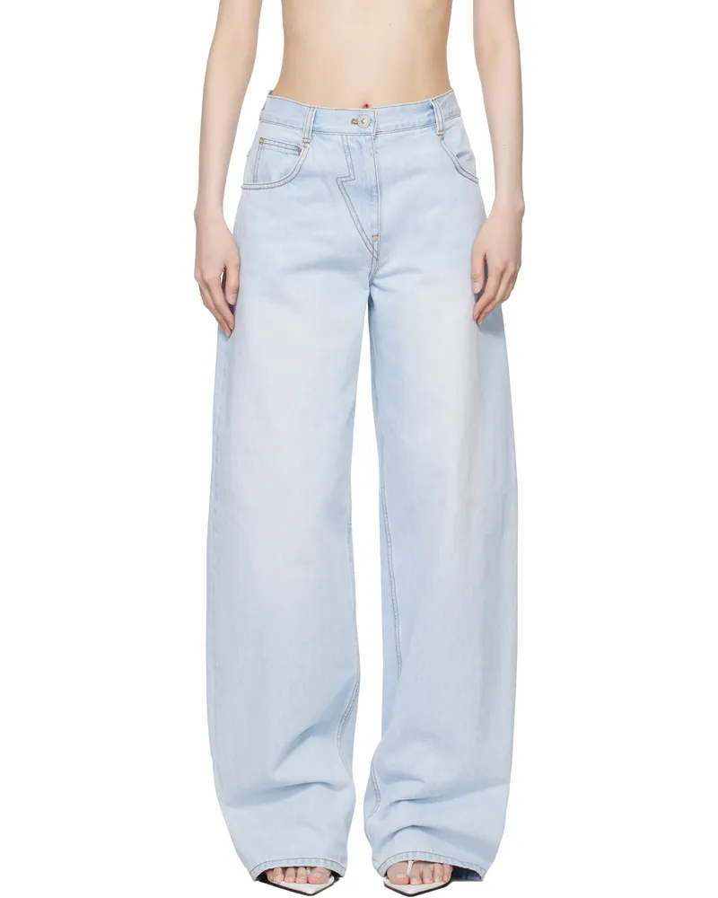pushBUTTON Blue Zero Straight Jeans Light