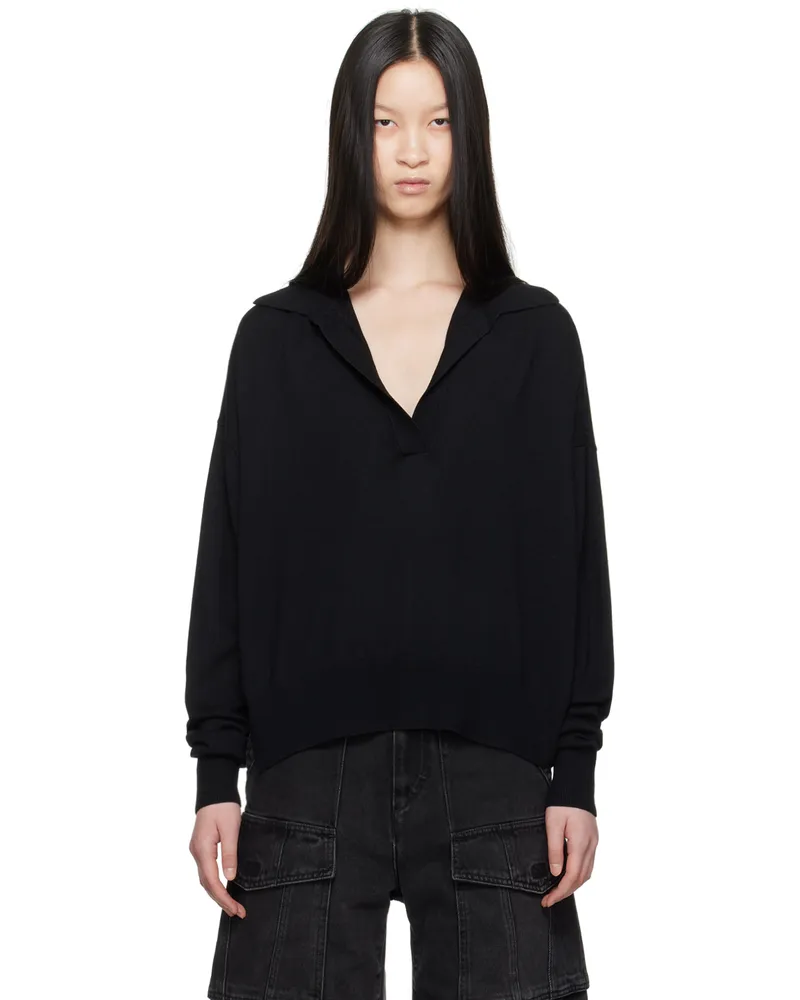 Isabel Marant Black Galix Polo 01bk