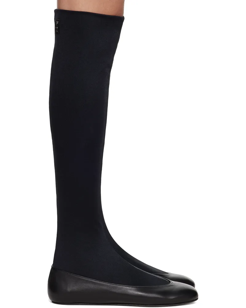 KIKO KOSTADINOV Black Proxima Long Ballerina Flats Sable