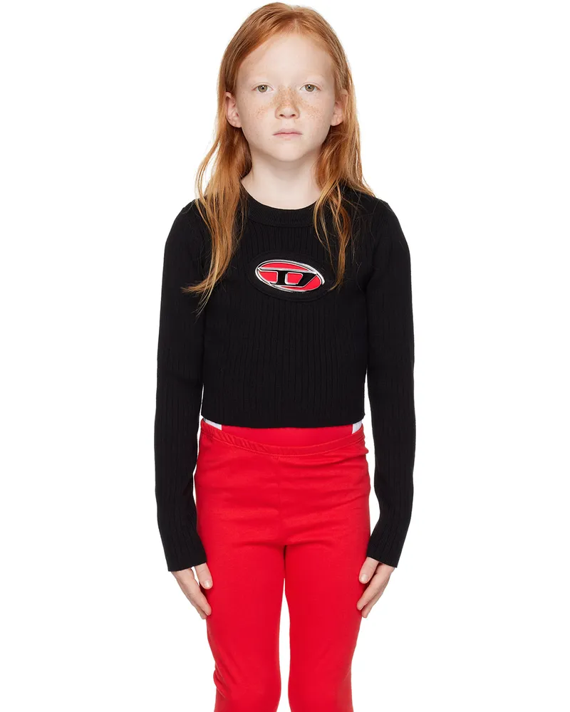 Diesel Kids Black Rib Sweater K900