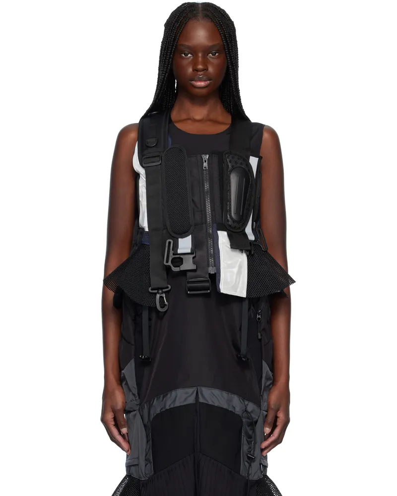 Junya Watanabe Black Komine Protector Paneled Vest Black