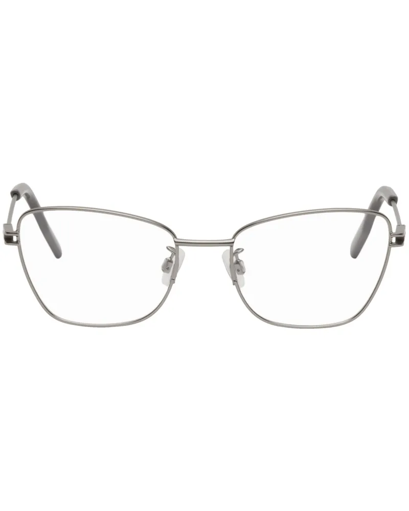 McQ Silver Cat-Eye Glasses 006