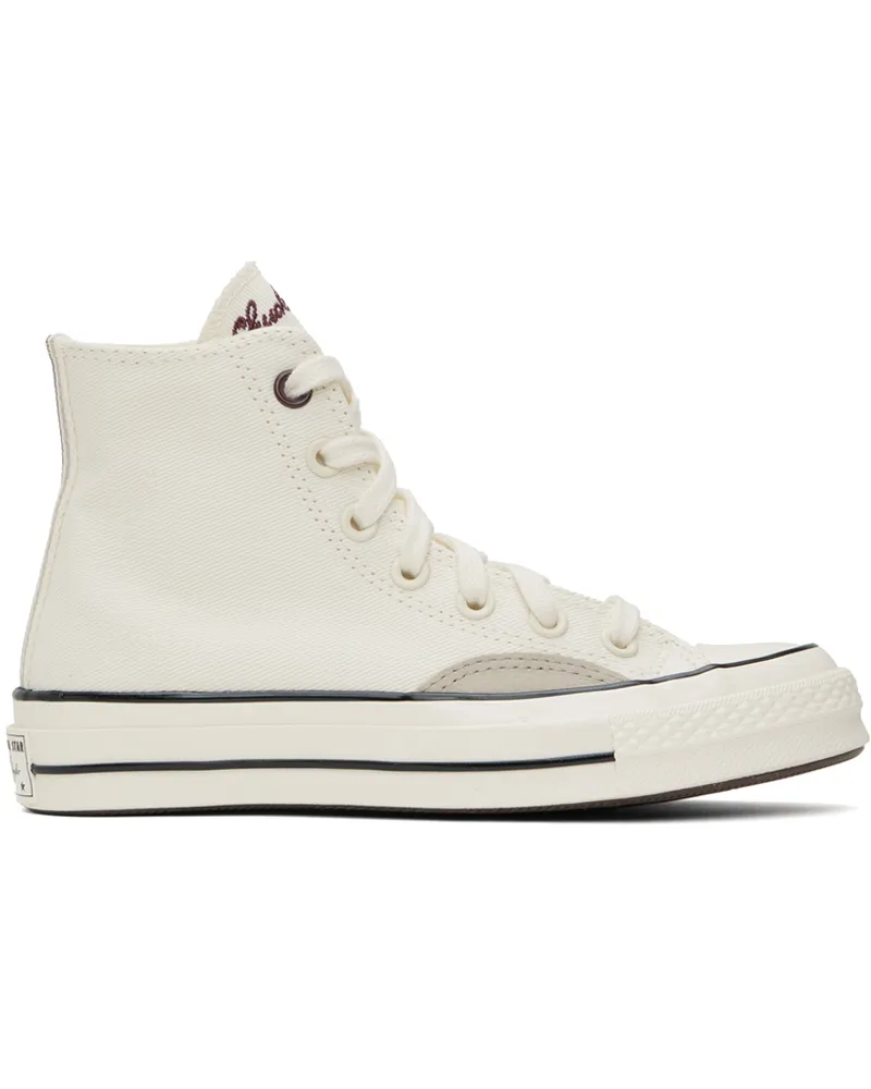 Converse Off-White Chuck 70 Mixed Materials Sneakers Egret
