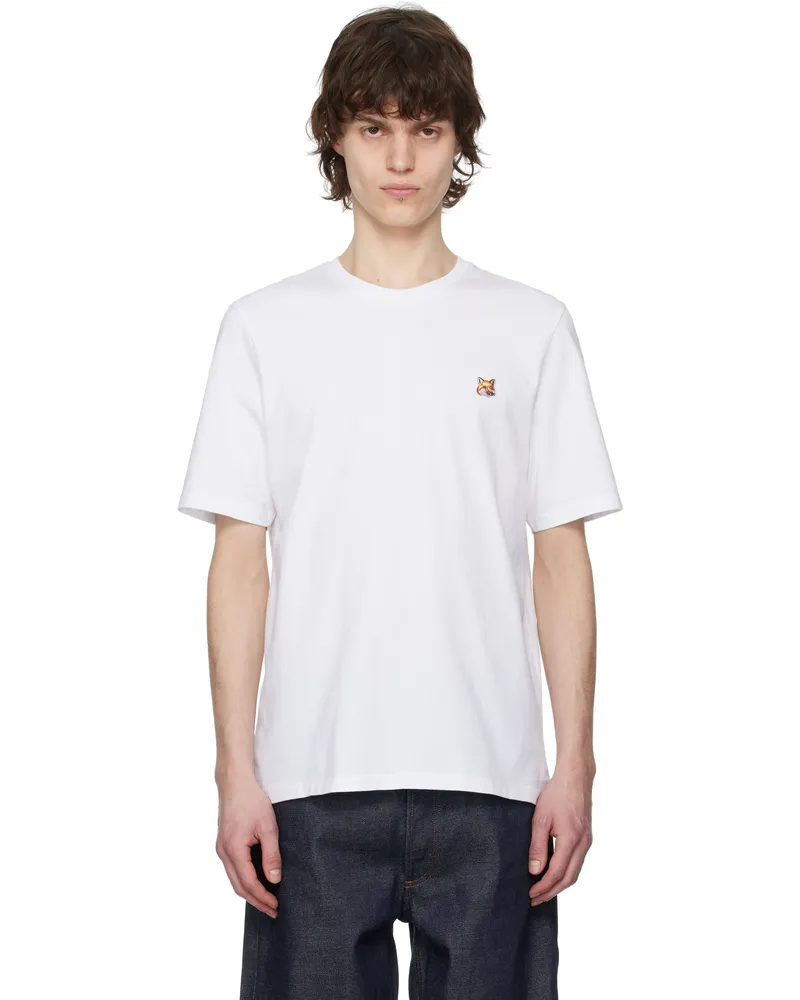 Kitsuné White Fox Head Patch Regular T-shirt P100