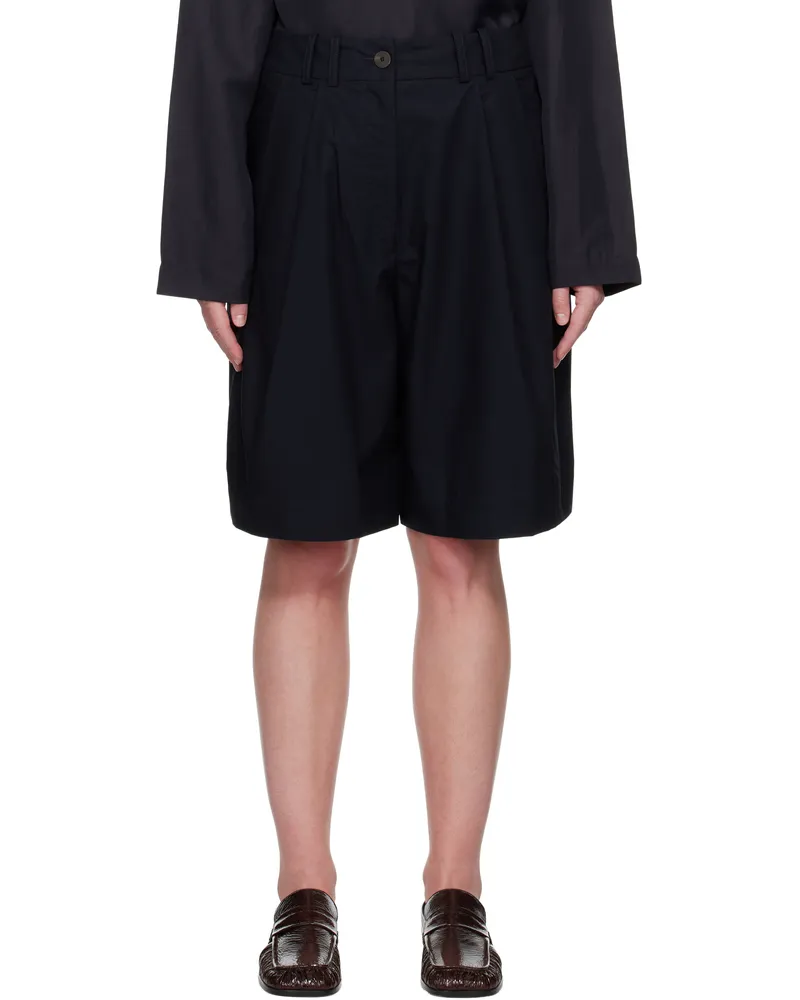 Studio Nicholson Navy Cito Shorts Darkest