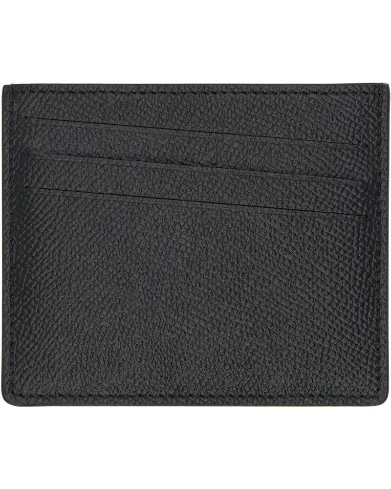 Maison Margiela Black Slim 6 CC Card Holder T8013