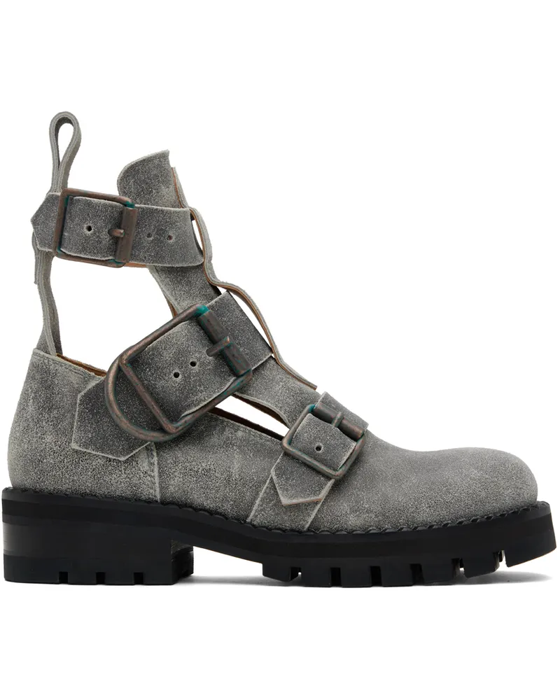 Vivienne Westwood Gray Rome Boots P401