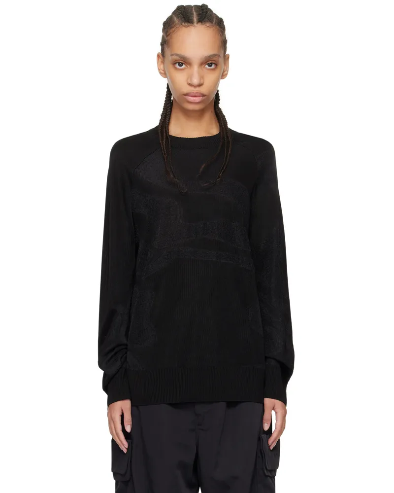 Y-3 Black Jacquard Sweater Black