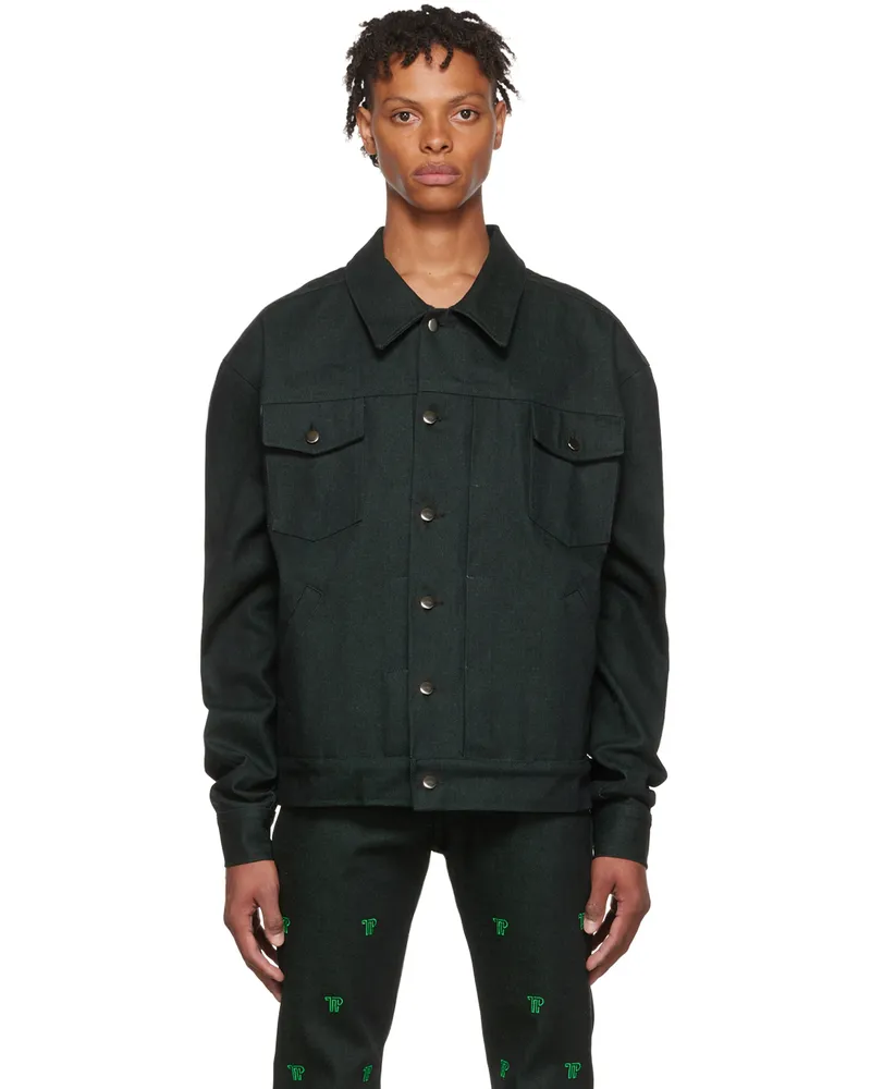 Theophilio SSENSE Exclusive Black Denim Jacket Black