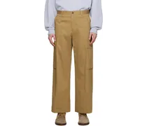 Tan Side Pocket Cargo Pants