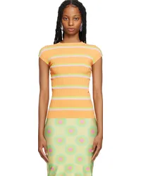 SPORTMAX Orange Lanaso T-Shirt Peach