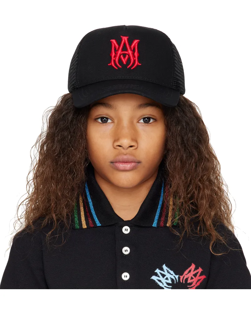 Amiri Kids Black MA Trucker Cap Black