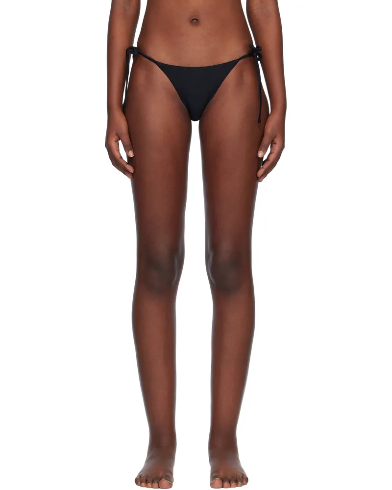 Matteau Black String Bikini Bottom Black