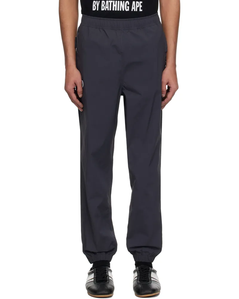AAPE by A Bathing Ape Gray 'AAPE Now' Woven Sweatpants Dark