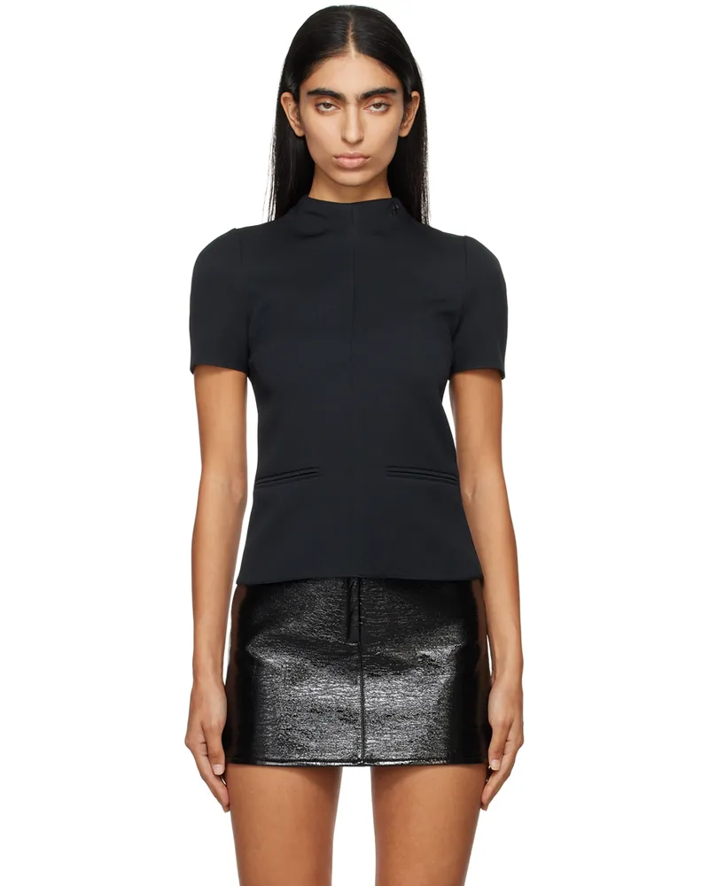 Courrèges Black High Collar Top 9999