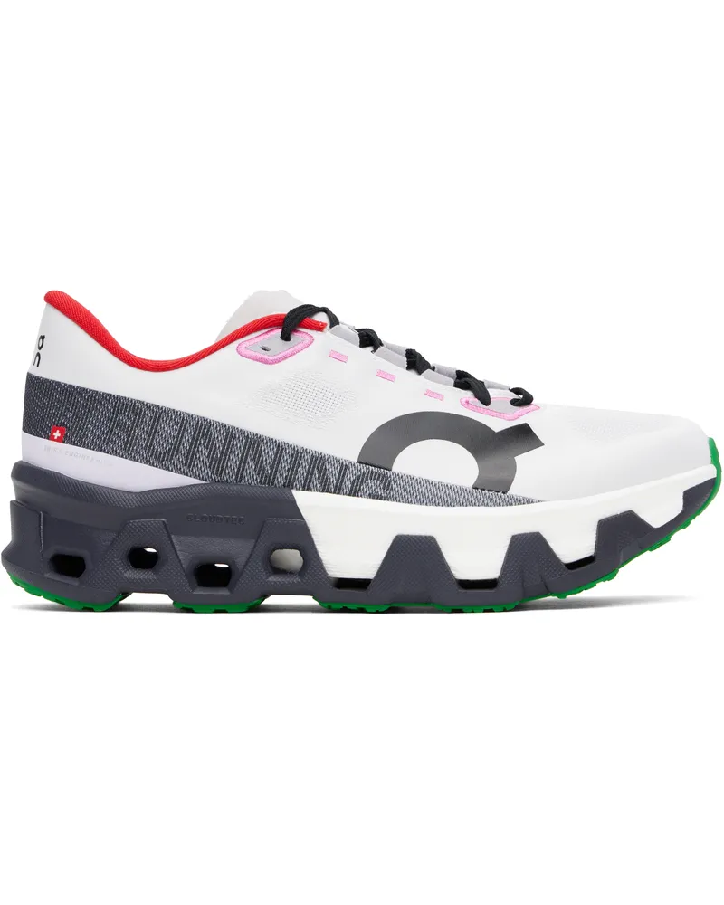 ON Off-White & Gray Cloudmonster Hyper Sneakers Silver
