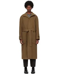 LE 17 SEPTEMBRE Brown High Neck Coat Brown