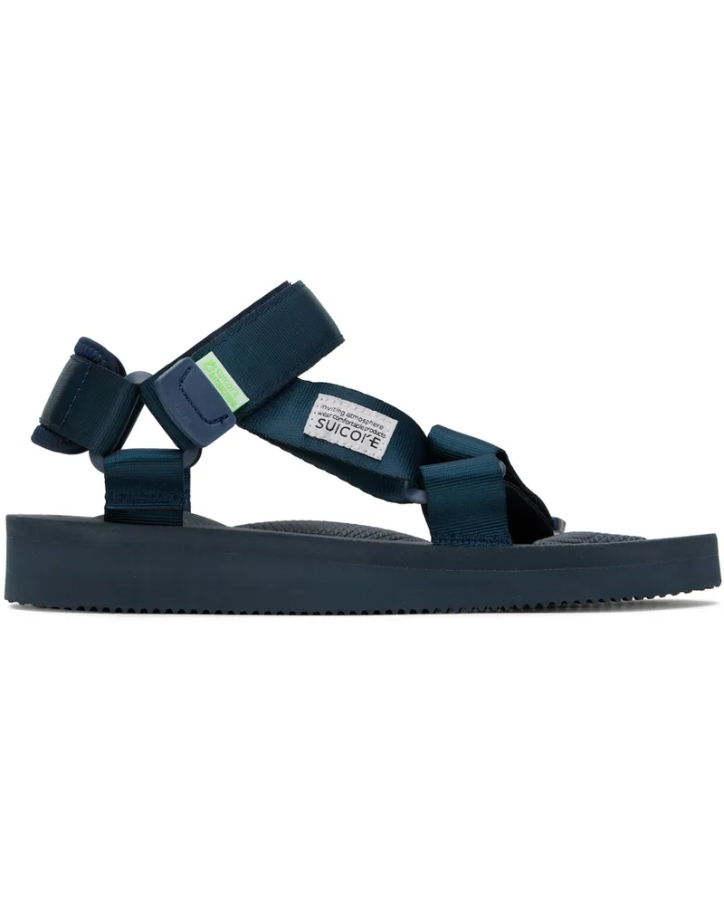 SUICOKE Navy DEPA-Cab Sandals Navy