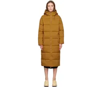 Tan Detachable Hood Puffer Coat