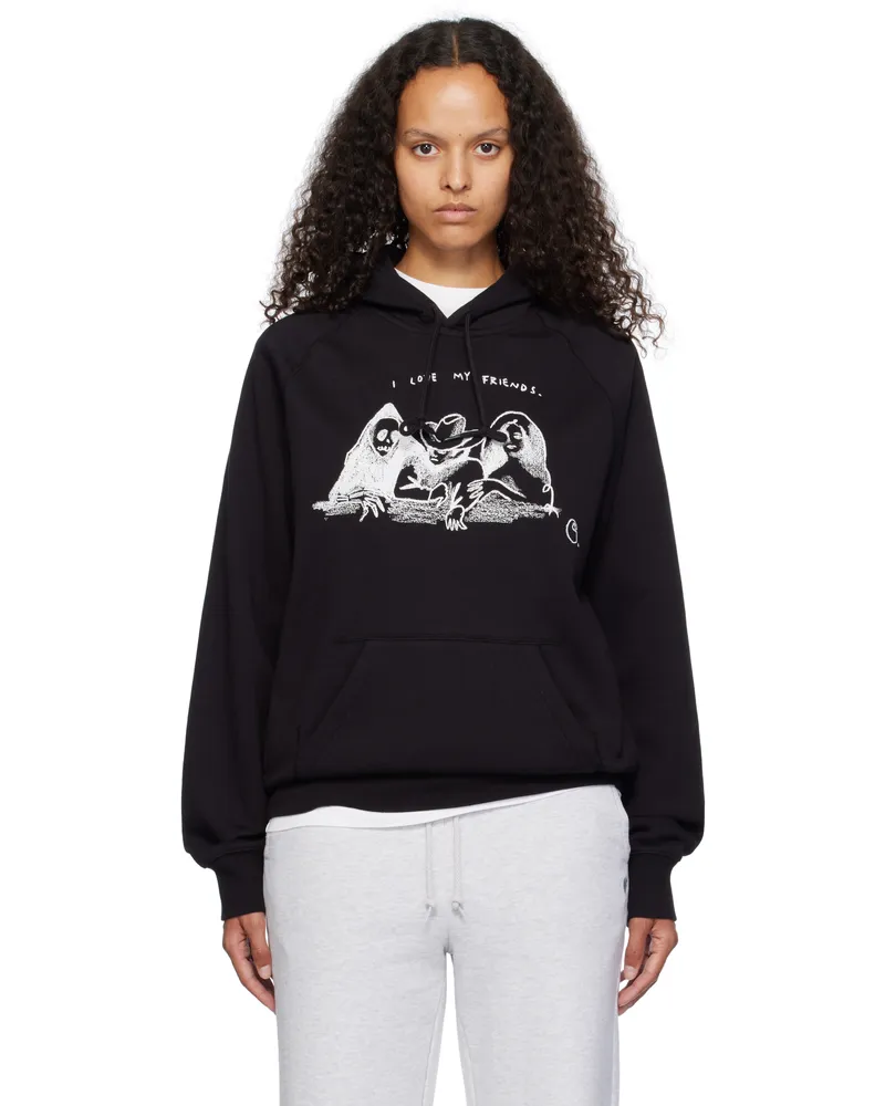 Carhartt WIP Black Pepe Friends Hoodie Black