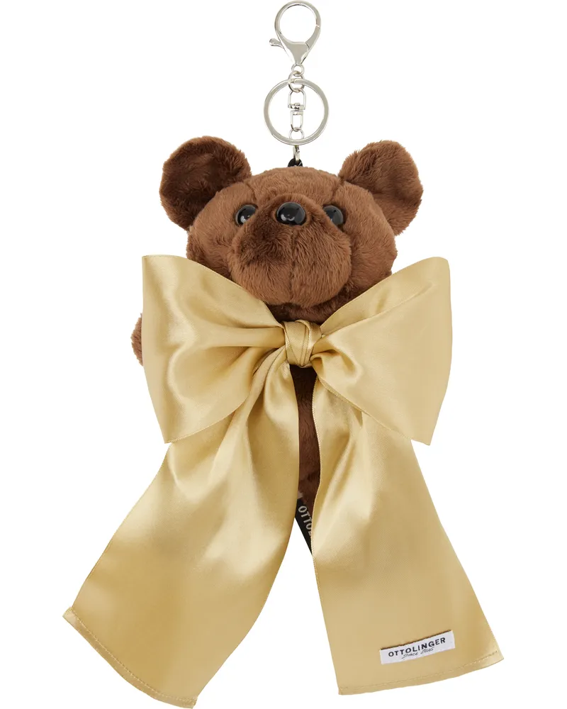 OTTOLINGER Brown Bow Teddy Keychain Brown