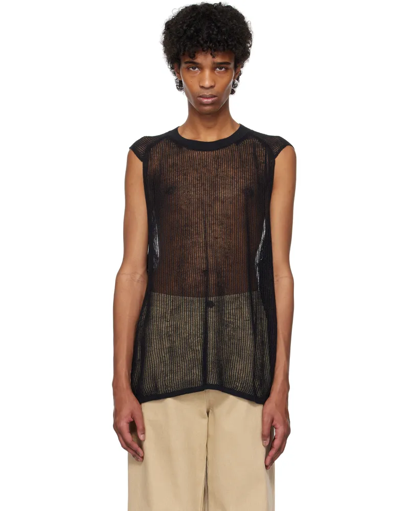 Jan-Jan Van Essche Black #62 Tank Top Black