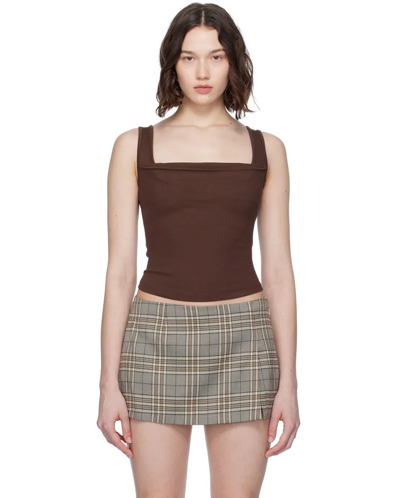 Miaou Brown Luna Top Chocolate