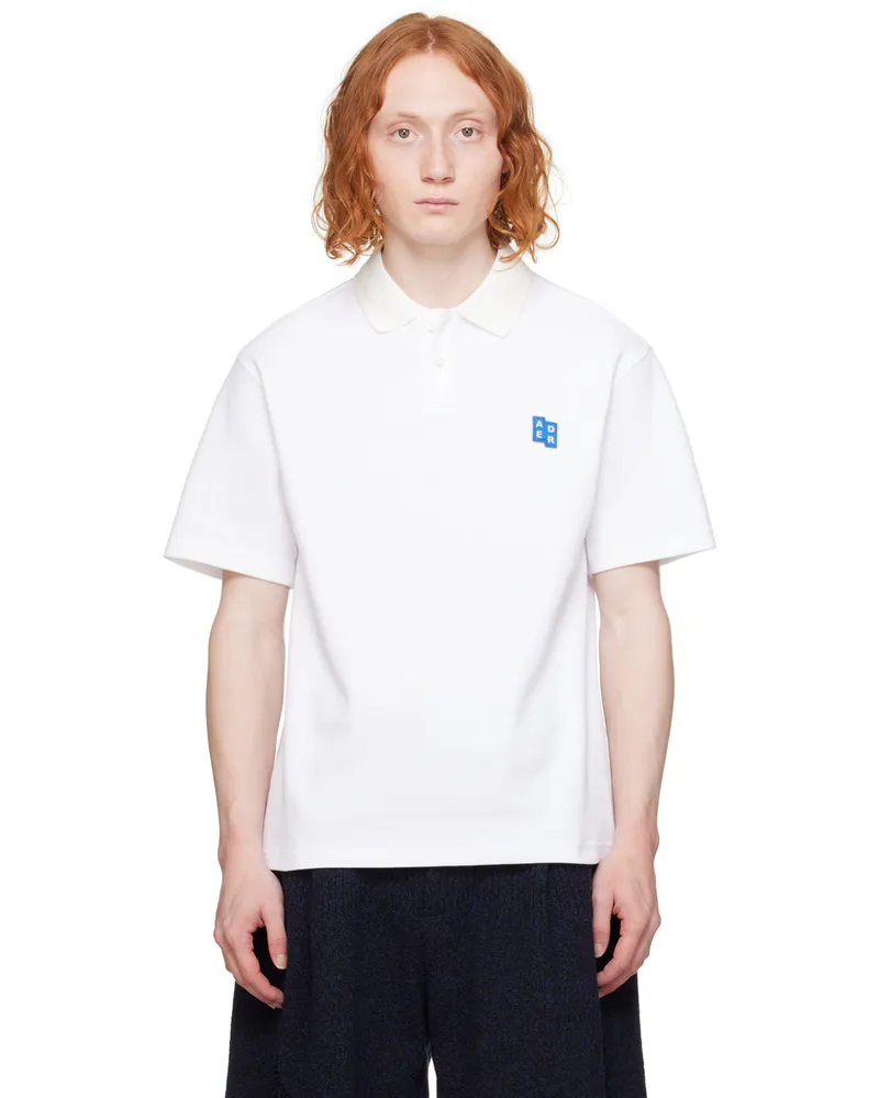 Adererror White Significant Patch Polo Off