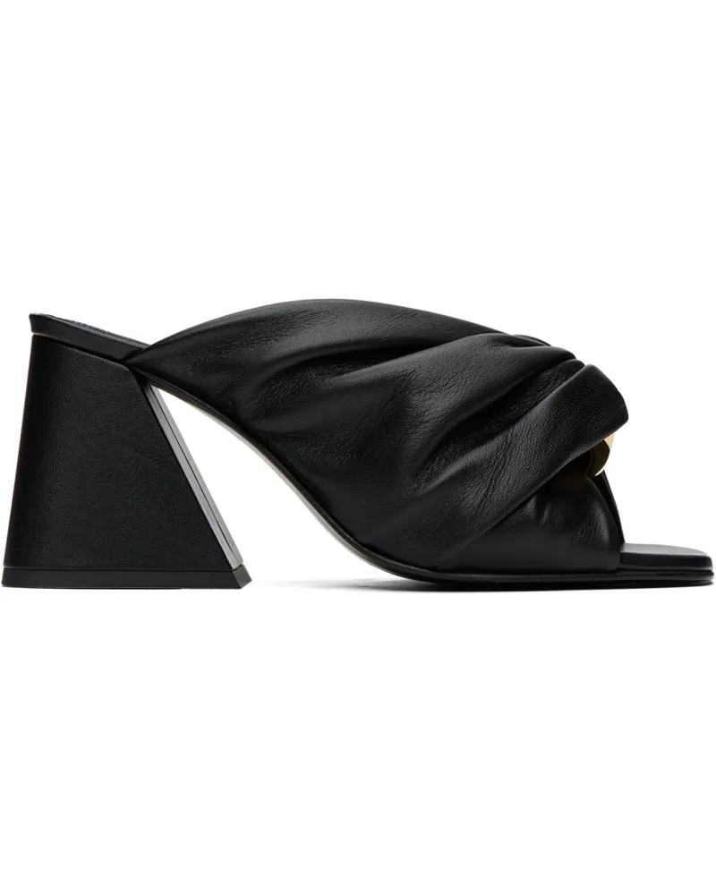 J.W.Anderson Black Chain Twist Mules 17364-001-black