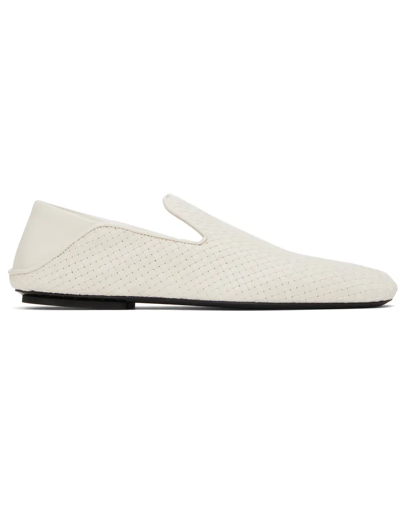 Bottega Veneta White Adamo Slippers 2916