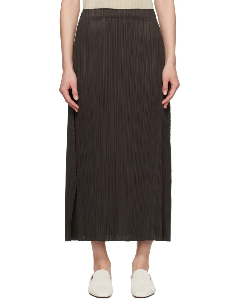 Issey Miyake Black Monthly Colors December Maxi Skirt 48