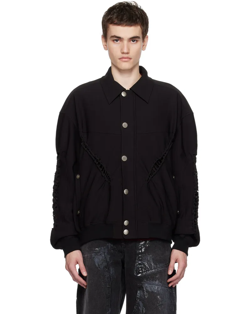 lesugiatelier Black Knotted Jacket Black