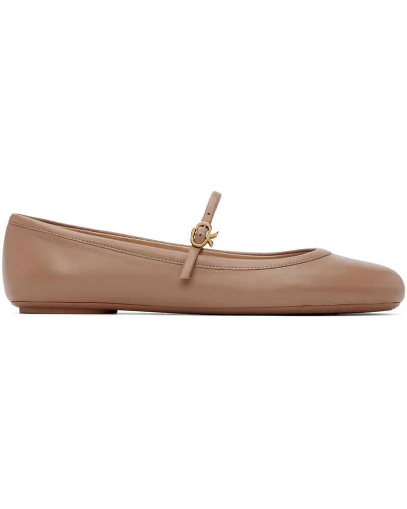 Gianvito Rossi Pink Carla Ballerina Flats Pral