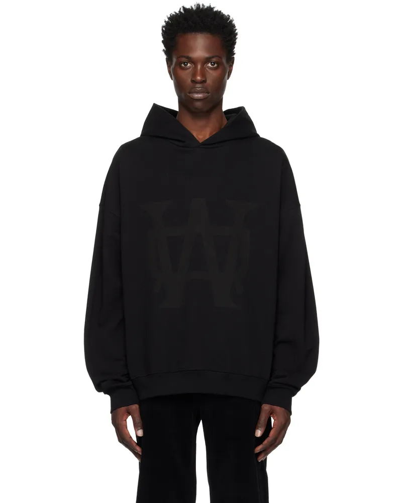 WE 11 DONE Black Symbol Hoodie Black