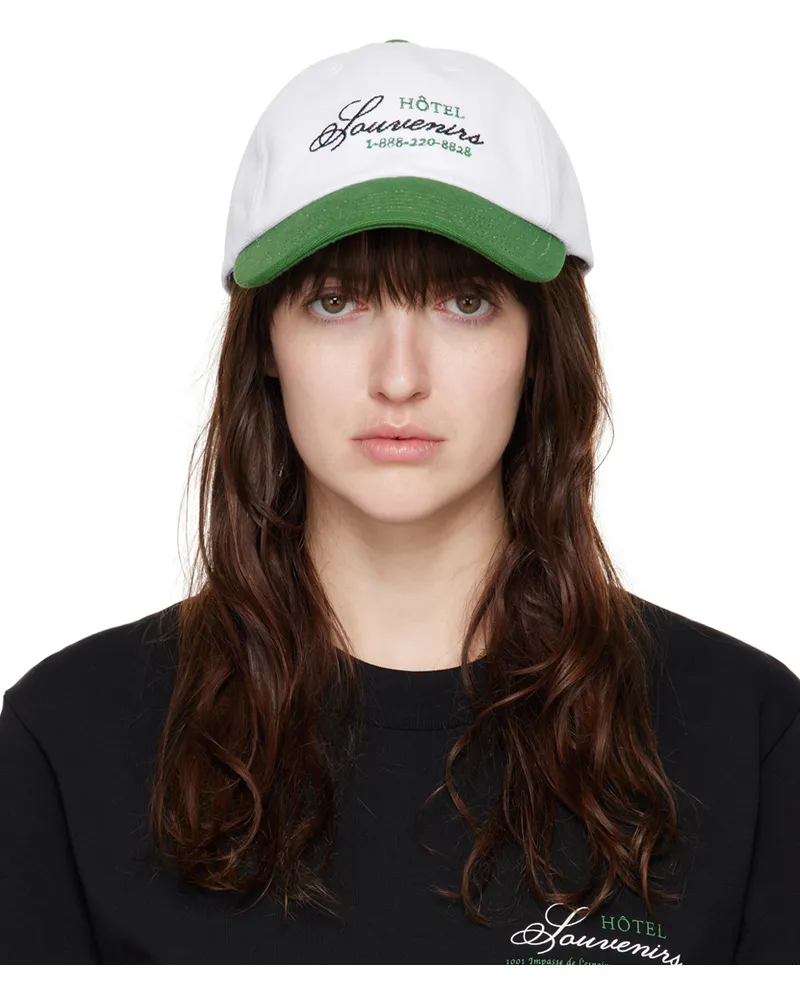 A.P.C. White JJJJound Edition 'Hôtel Souvenirs' Cap Aab