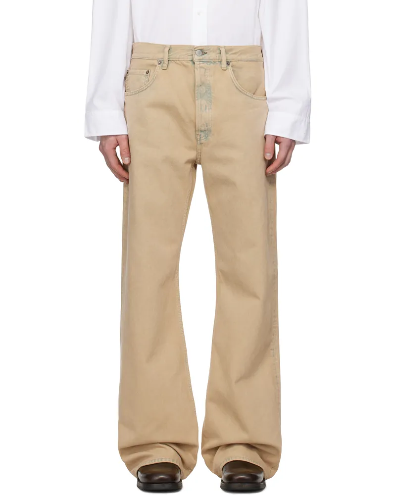 Acne Studios Beige Loose Fit 2021M Jeans 14l