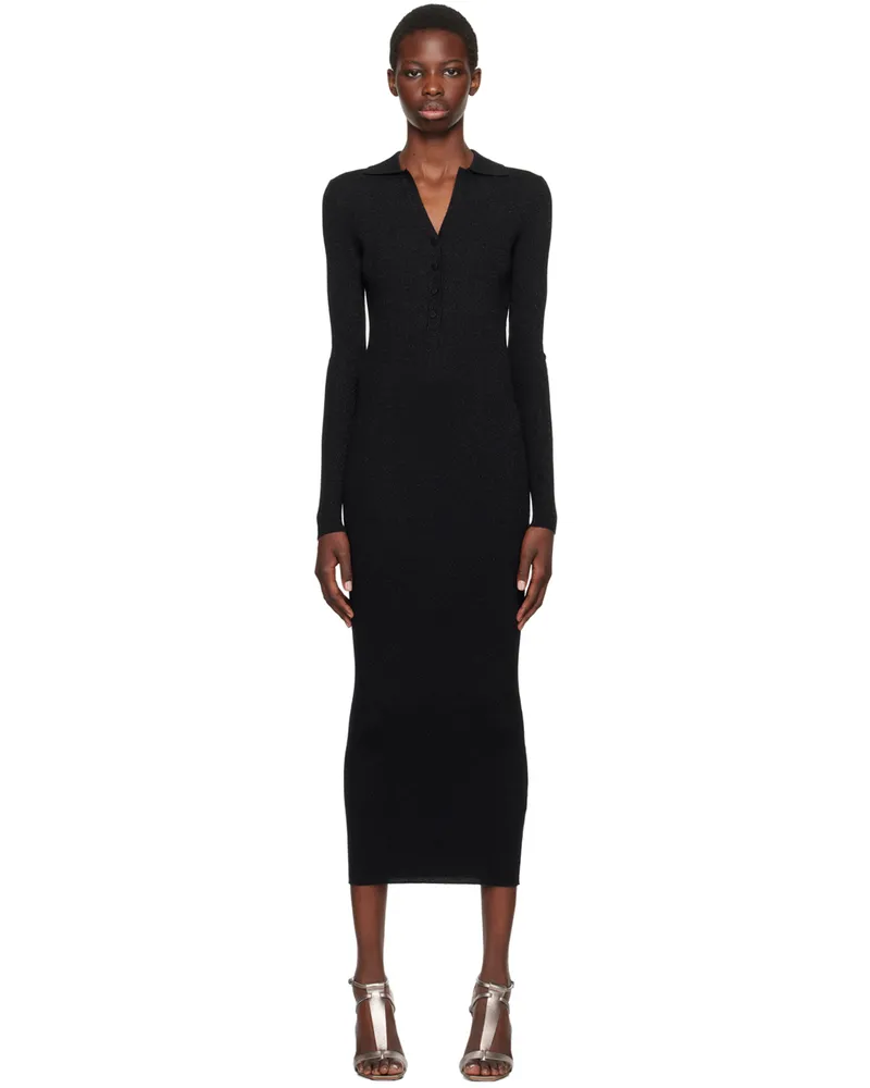 Max Mara Black Frais Midi Dress 003