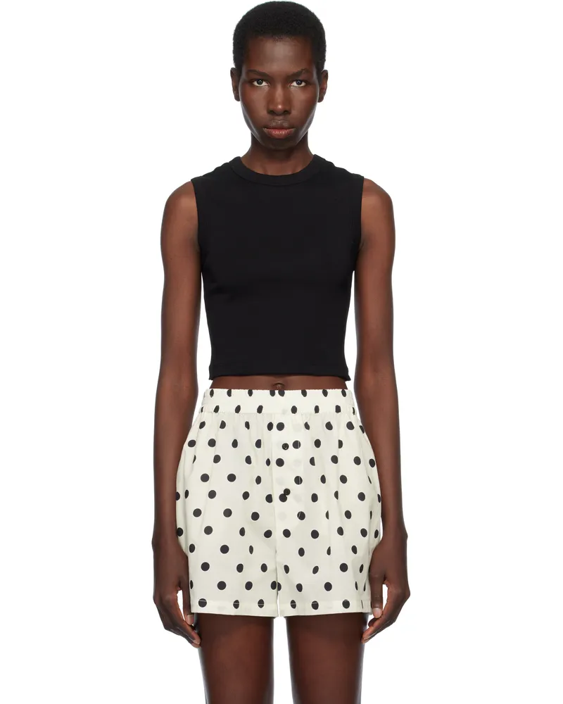 Flore Flore Black Esmé Crop Tank Top Black
