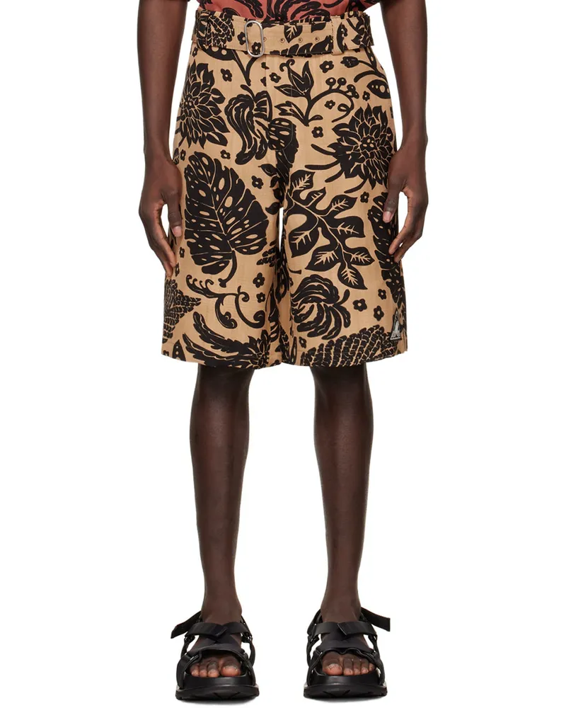 Jil Sander Brown Viscose Shorts 841