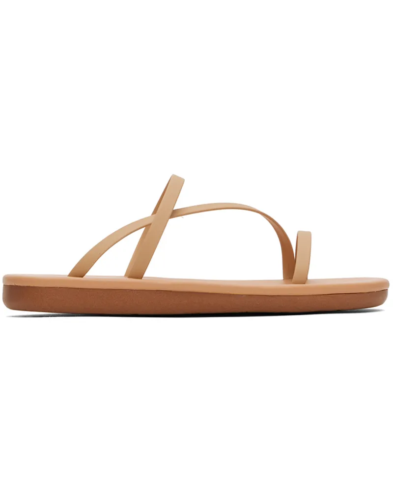 Ancient Greek Sandals Beige Parthena Sandals Natural