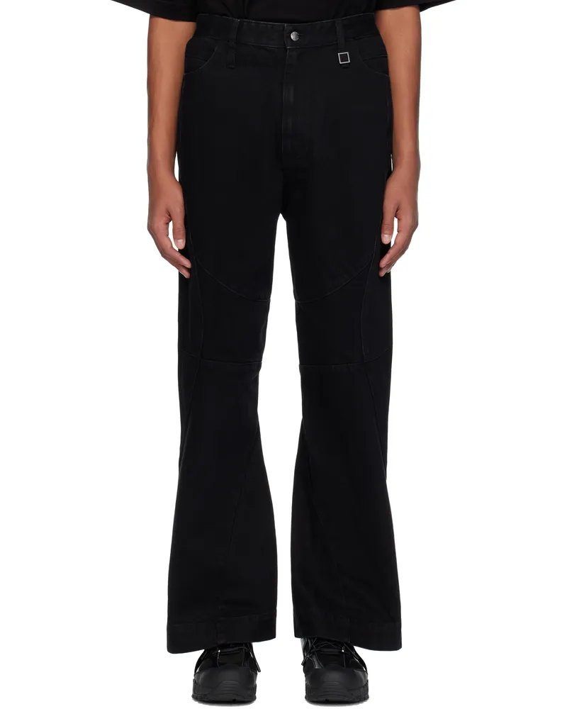 Wooyoungmi Black Paneled Jeans 989b