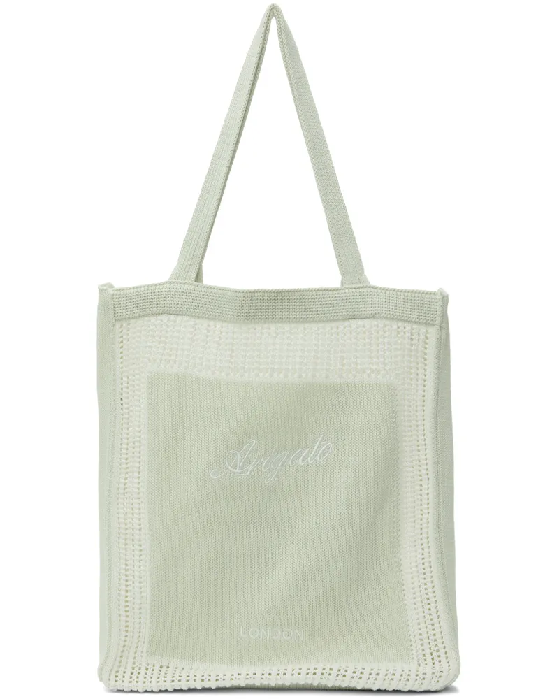 Axel Arigato Green Oceane Knitted Shopper Tote Pale
