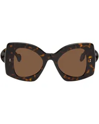 J.W.Anderson SSENSE Exclusive Tortoiseshell Twister Sunglasses Dk