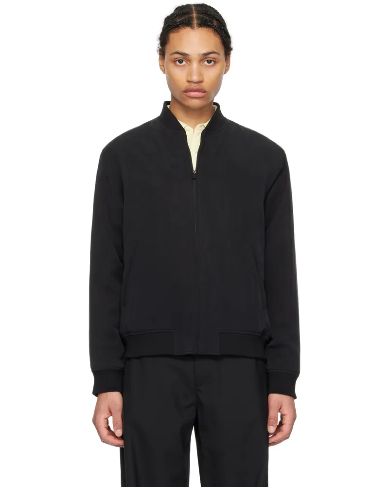 Theory Black Olivard Bomber Jacket Black