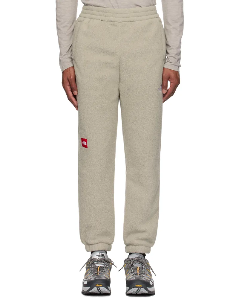 The North Face Beige 'TNF' Fleeski Sweatpants Clay