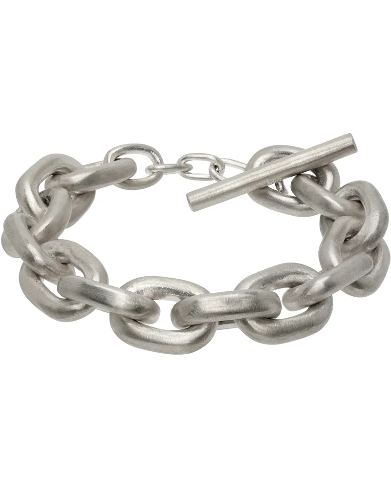 Parts Of Four Silver Toggle Chain Bracelet Matte