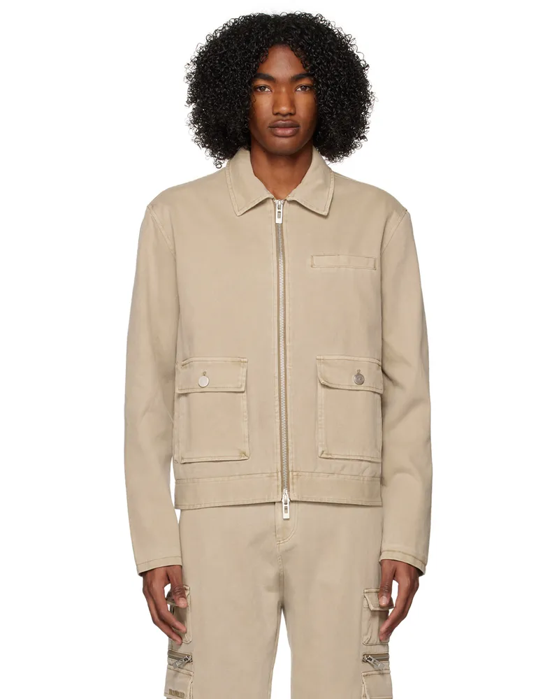 Han Kjøbenhavn Tan Boxy Cargo Jacket Sand