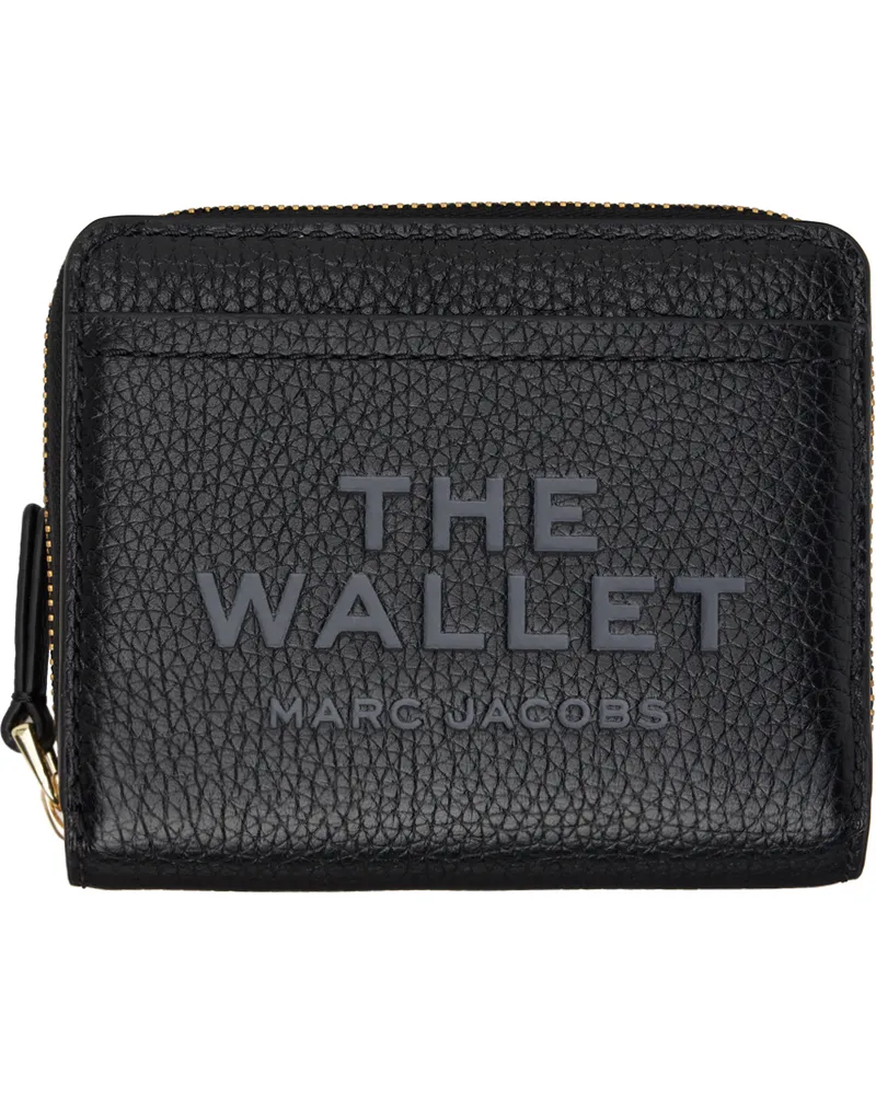 Marc Jacobs Black 'The Leather Mini Compact' Wallet 001